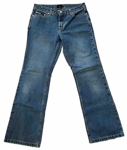 Vintage Women’s  Size 7 Tommy Hilfiger Mom Jeans Flag Patch Denim Y2K 90’s - Picture 1 of 11