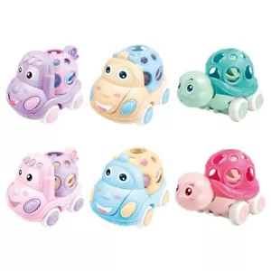 Fun Animal Car Toy with Bells Interaction Children Fine Motor Skill Toy - Picture 1 of 14