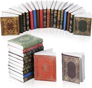 51 Teile Miniatur Bücher, Maßstab 1:12 Miniaturen Puppenhaus Bücher sortiert zeitlos D - Bild 1 von 12
