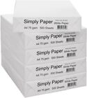 Simply Paper A4 75gsm -5 Reams, 2500 Sheets Wholesale Bulk - Free 48 hr delivery