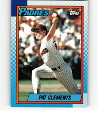 1990 Topps 548 Pat Clements   San Diego Padres