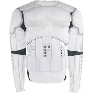 Stormtrooper Muscle Shirt Costume Child 8-10 Belt Dress Up Star Wars Disney NEW