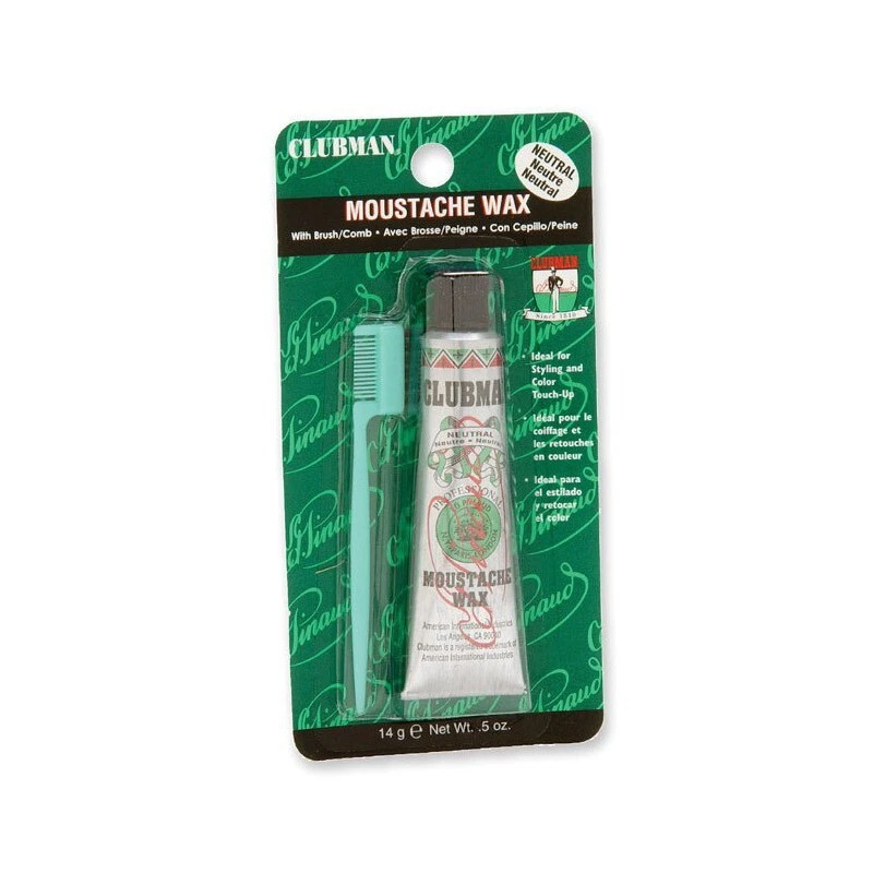 Clubman Pinaud Moustache Wax Neutral (White) 0.5 oz - Image 1 of 1