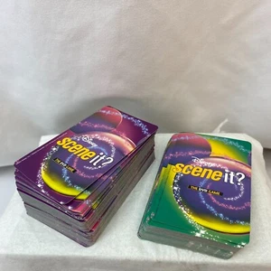 Disney Scene It? Trivia Cards - Game Cards ONLY With Adults & Children - Picture 1 of 4