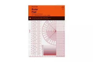 PLOTTER 009 Scale Underlay Ruler pad A5 size PP Resin H8.4×W5.8in - Picture 1 of 5