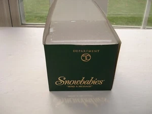 2001 ~Snowbabies Dept 56 Bisque Ornament SEND A MESSAGE #56-69145 Original Box - Picture 1 of 5