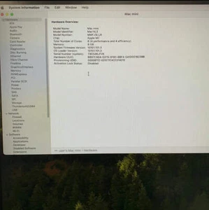 2023 Apple Mac Mini M2 3.5GHz 8GB RAM 256GB SSD Silver A2686 - Afbeelding 1 van 9