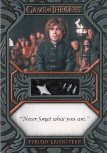 Game of Thrones Iron Anniversary 1, Tyrion Lannister (A) Relic Quote Card QC6 - Picture 1 of 2