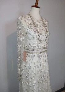 Vestido de novia victoriano Needle & Thread Bridal of London talla 8 IRL medida belo - Imagen 1 de 24