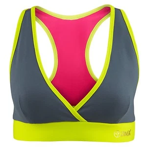 ZUMBA FITNESS DANCE! ~SWAG~ RACERBACK Sports V BRA Top Tank~Yoga WorkOut~Run S M - Picture 1 of 3