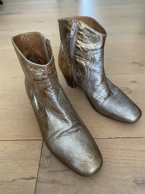Botín Russell & Bromley Dorado Metálico Paris Cuero Gaucho 37.5 Aus 7 Foto 1 de 4