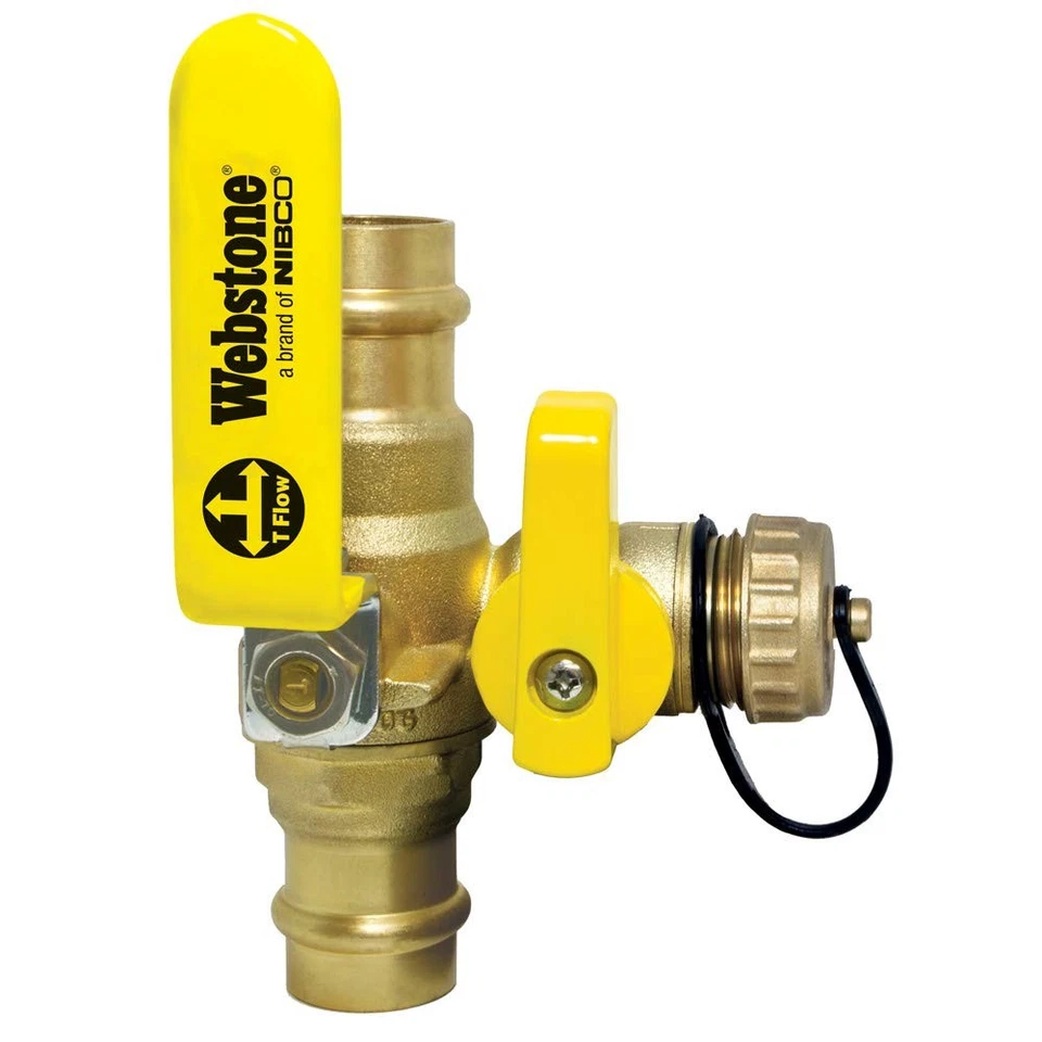 1 дюйм H-80614W WEBSTONE LF PRESS x ПРЕСС ШАР ПРОДУВКА СЛИВ - Изображение 1 из 1