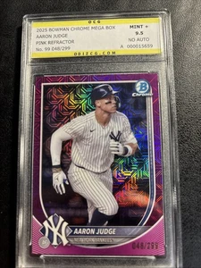 2025 BOWMAN AARON JUDGE #99 PAPER PURPLE /299 OCG graded 9.5 - Picture 1 of 5