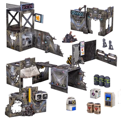 Deadzone Terrain Booster - Mantic Scifi Scenery Warhammer Alt 40k Necromunda YHP Foto 1 de 4