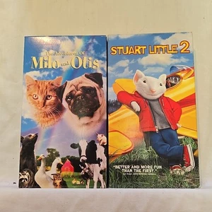 The Adventures Of Milo And Otis + Stuart Little 2 VHS - Picture 1 of 3