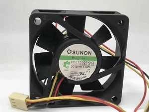 SUNON 6020 KDE1206PKV3 DC12V 1,0W 6CM 60 * 20MM Wentylator NOWY - Zdjęcie 1 z 2