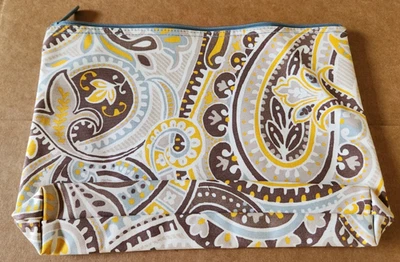 Thirty One Large Zipper Pouch 228A Parisian Garden New 100% Cotton Free Shipping - Image 1 of 2