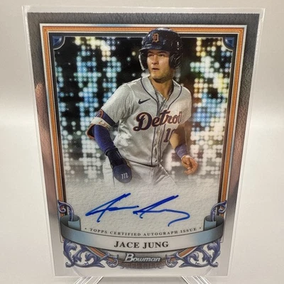 2024 Bowman Sterling Jace Jung Prospect On Card Auto #PA-JJ - Detroit Tigers - Image 1 of 2