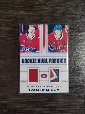 Tarjeta de parche de camiseta Spectrum Ivan Demidov 2025 3/5 Montreal Canadiens #RDF-ID Foto 1 de 2