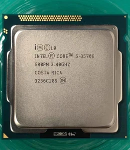 Intel 3rd Gen Core i5-3570K SR0PM 3.40GHz (Turbo 3.80GHz) 6M 4-Core LGA-1155 CPU - Picture 1 of 3