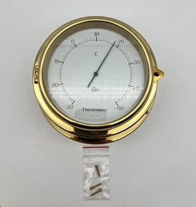 🛟 Barigo Thermometer Messing Ø 18,5cm Maritim Neuwertig EG🛟 - Bild 1 von 6
