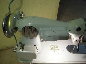 Vintage Deluxe Good Housekeeper Nähmaschine Türkis Porzellan ca. 40er Jahre - Bild 1 von 12