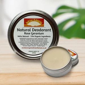 NATURAL ORGANIC EFFECTIVE DEODORANT - Cruelty Free - Vegan - Under Arm Feet Hand - Picture 1 of 9