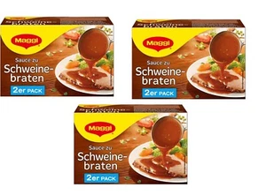 3 x 2er Pck. MAGGI Sauce for roast pork gravy mix / Schweinebraten from Germany - Picture 1 of 2