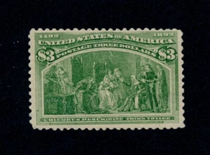 drbobstamps US Scott #243 Mint Regummed Sound $3 Columbian Stamp - Picture 1 of 2