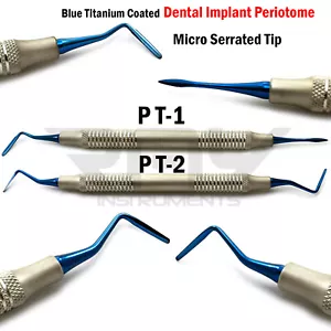 Implante dental periotomo serrado PT1 PT2 extracción dental periodontal - Imagen 1 de 3