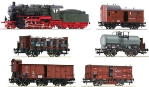 Locomotora de vapor ROCO 61481 G 8 + tren de mercancías K.P.E.V Ep I SOUND tren anual NUEVO EMBALAJE ORIGINAL - Imagen 1 de 4