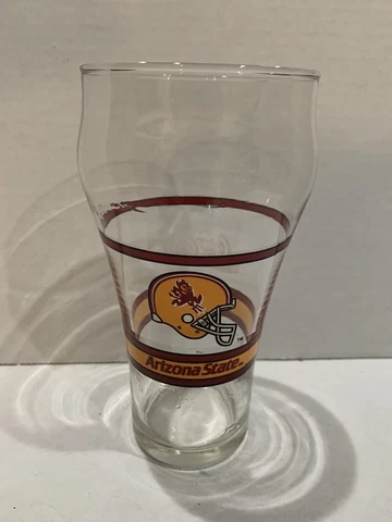 Vintage Arizona State Sun Devils Football NCAA Coca-Cola Collectible Glass Cover