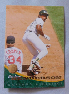 1994 Leaf #259 Rickey Henderson Oakland Athletics  Baseball Card Mint