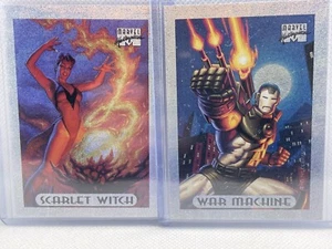 1994 Fleer Marvel Masterpieces War Machine Scarlet Witch Holofoil inserts - Picture 1 of 3