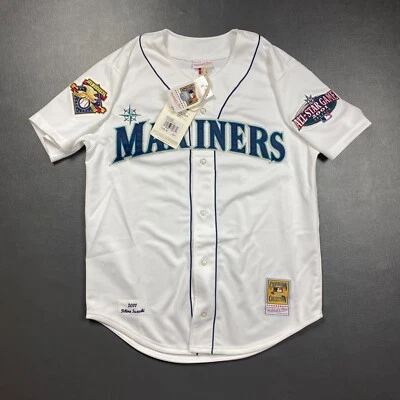 100% Authentic Ichiro Suzuki Mitchell Ness 2001 All Star Mariners Jersey 56 3XL - Image 1 of 4