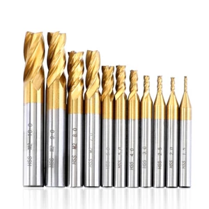 Fresa per rivestimento da 1,5-10 mm per CNC oro + argento HSS - Foto 1 di 4