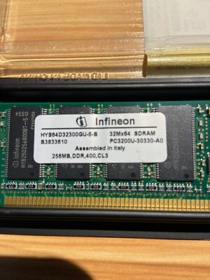 Infineon HYS64D32300GU-5-B 256MB, DDR,400, CL3 RAM Memory - Image 1 of 4