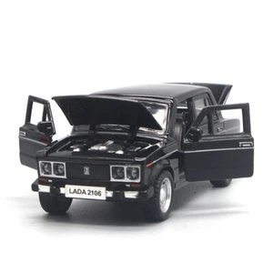 VAZ Lada 2106 Modellauto Maßstab 1/32 Die Cast Spielzeugauto fur Kinder Schwarz - Bild 1 von 13