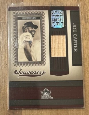 Joe Carter - 2005 Donruss Greats Souvenirs #S-2  Toronto Blue Jays   Bat    G305 - Image 1 of 2