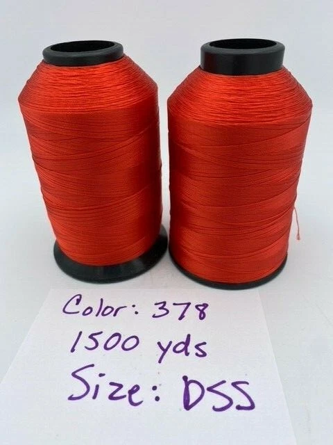 HOLLAND THREAD CO. Rod Wrapping Nylon Thread Spools Assorted Colors 1500 Yards - Image 1 of 4