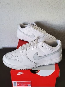Nike Dunk Low Retro White Pure Platinum Size 8 Men's /9.5 Women's DV0831-101 NEW - Picture 1 of 8