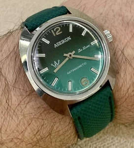 ✅Vintage Men's Watch - Manual Winding - ASEIKON DeLuca - Germany - RARE ✅ - Picture 1 of 15