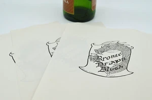 Elfquest Fan Club 10 WINE LABELS for Bronze Dragon Blush - Picture 1 of 3