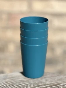 Set of 4 | MAINSTAYS 18oz Plastic Tumbler Cups BPA Free • Cool Water - Picture 1 of 8