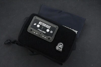Notorious EDC “All Good” Pouch BLACKED OUT w/ EXC Mixtape & Cart Sniped Patches