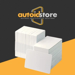 500 Blank White PVC Cards - CR80, 30 Mil, Credit Card Size, ** Free Shipping ** - Picture 1 of 3