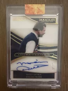 Panini Immaculate Collection Mike Ditka Moments 2020 automático/15 #MO-MD - Imagen 1 de 2