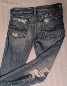 Jegging para mujer American Eagle Super Stretch X Hi Rise talla 6 Med Wash - Imagen 1 de 11