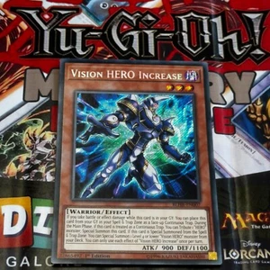 Tarjeta rara secreta Yu-Gi-Oh Vision Hero Increase 1ª edición BLHR-EN007 - Imagen 1 de 1