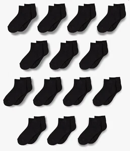 Amazon Essentials Unisex Kids Cotton Ankle Socks, 14 Pairs, Size 2T-3T - Picture 1 of 6